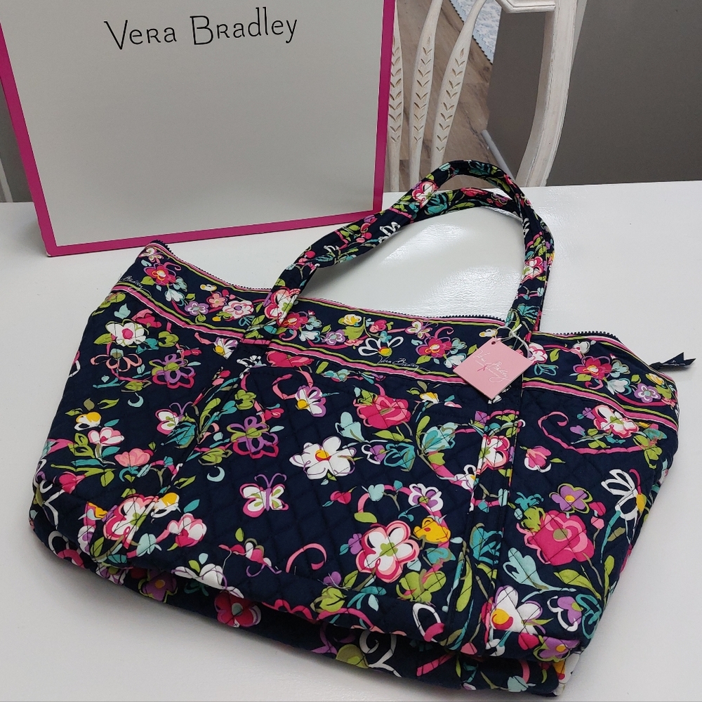 Vera Bradley Miller Tote Ribbons NWT